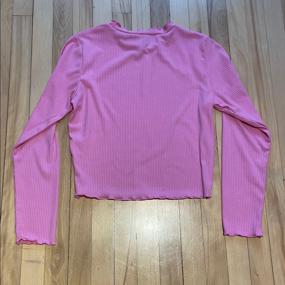 Rio Pink Ribbed Top - Picture 4 of 5